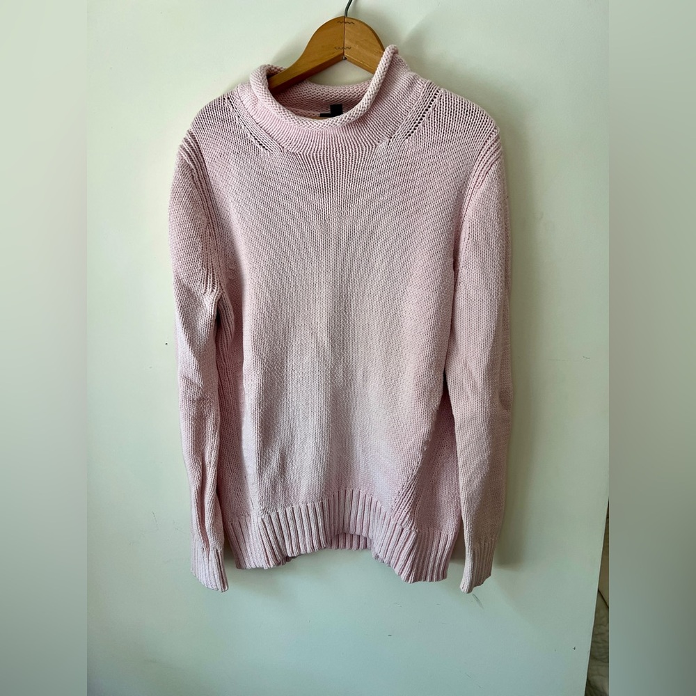 Baby Pink J Crew Mock Neck Sweater